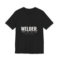Welder t-shirt, Stick MIG TIG Flux, in black