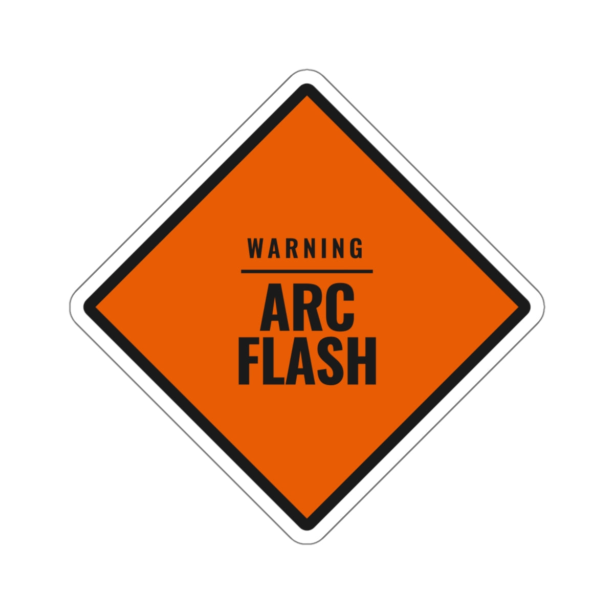 Arc Flash Warning — Die-Cut Sticker
