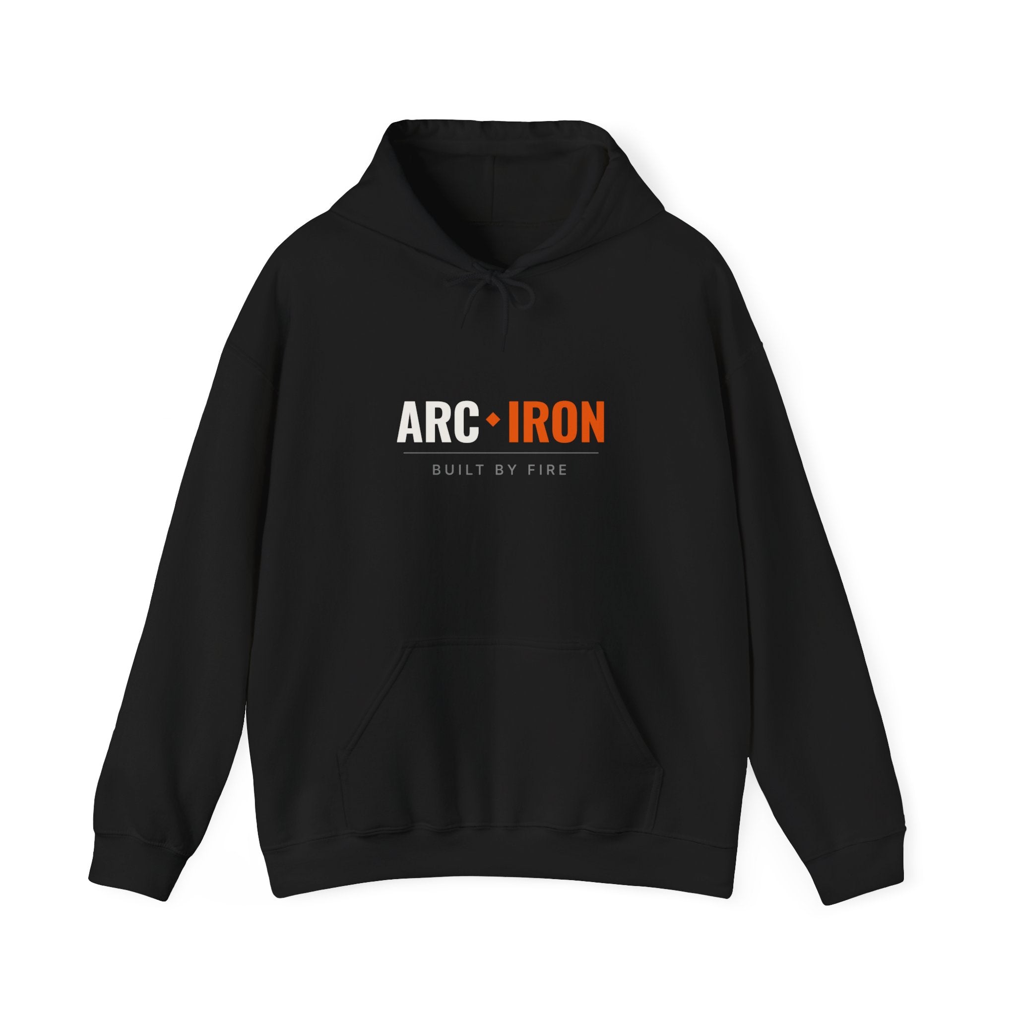 Arc & Iron logo welder pullover hoodie in black