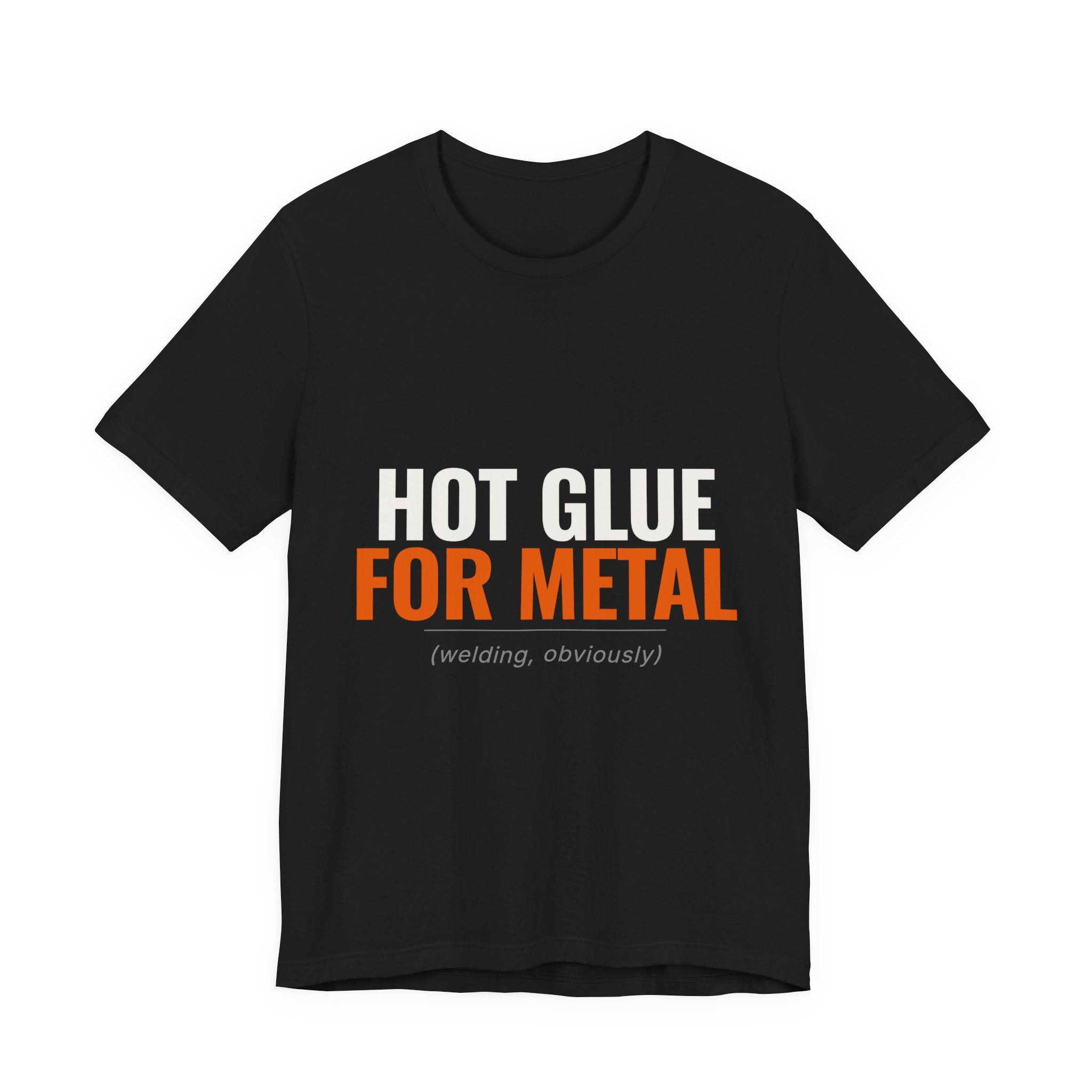 Hot Glue for Metal funny welder t-shirt in black