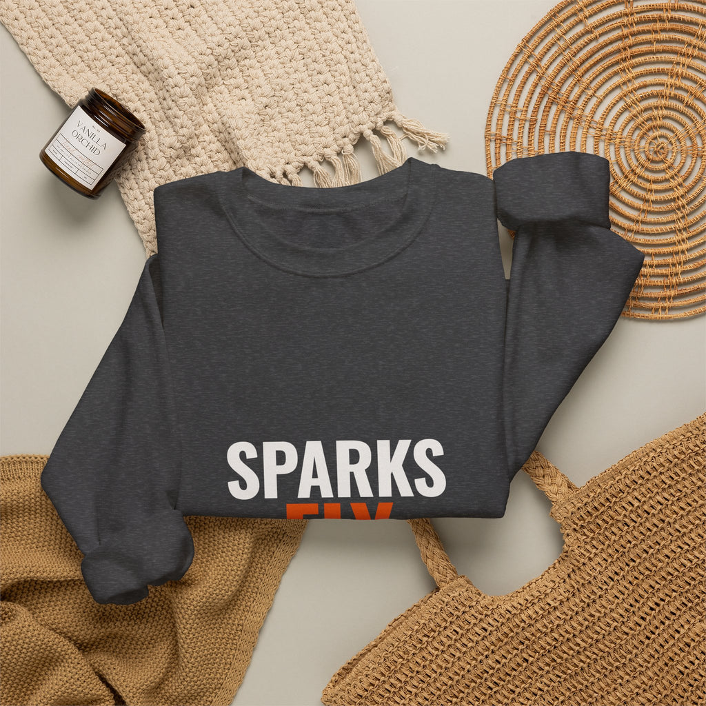 Sparks Fly — Crewneck Sweatshirt