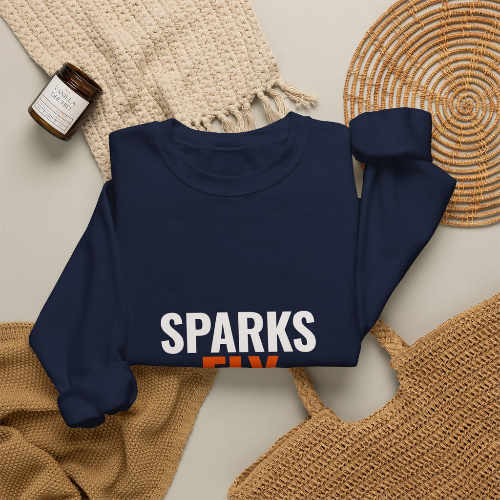Sparks Fly — Crewneck Sweatshirt