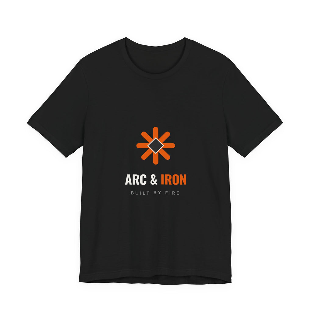 Arc & Iron ember spark emblem welder t-shirt in black