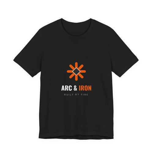 Arc & Iron ember spark emblem welder t-shirt in black